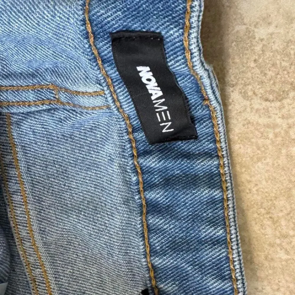 New men blue denim jeans
